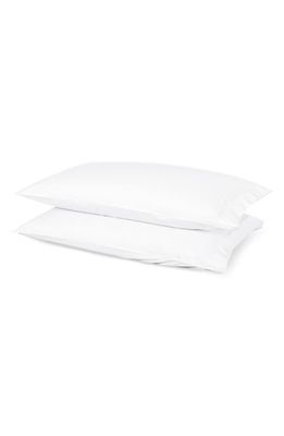 FRETTE Set of 2 Cotton Percale Pillowcases in White