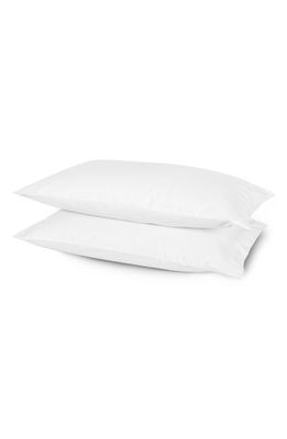 FRETTE Set of 2 Cotton Sateen Pillowcases in White
