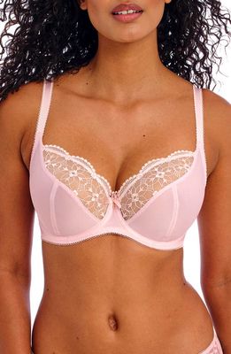 Freya Hallie Underwire Plunge Bra in Pink Champagne