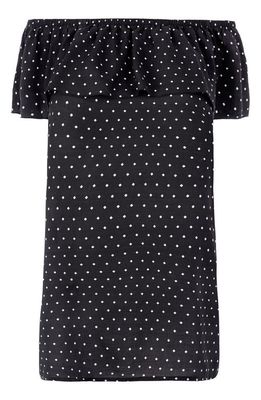 Freya Jewel Cove Diamond Print Cover-Up Dress in Black