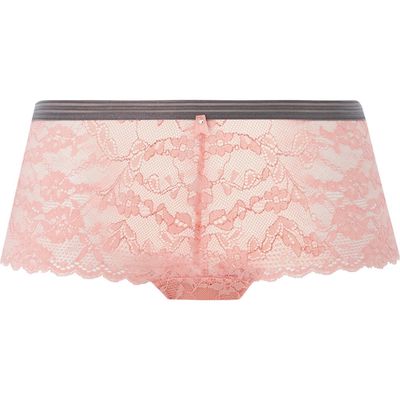 Freya Offbeat Lace Boyshorts in Rosehip 