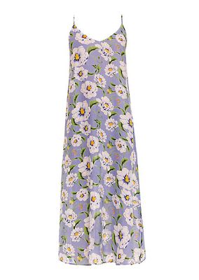 Frida Linen Floral Maxi Dress