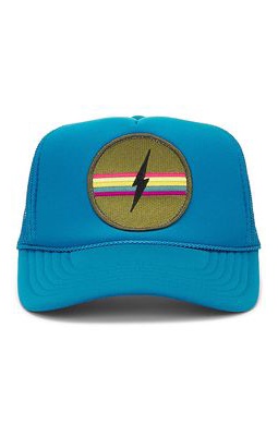 Friday Feelin Electric Hat in Teal.