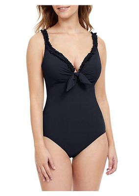 Frill Me V-Neck One-Piece Swimsuit