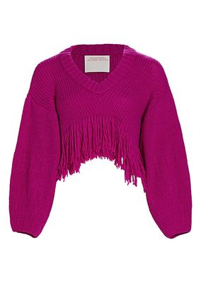 Fringe Crop Sweater