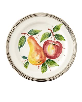 Fruit Pewter & Ceramic Dinner Plate