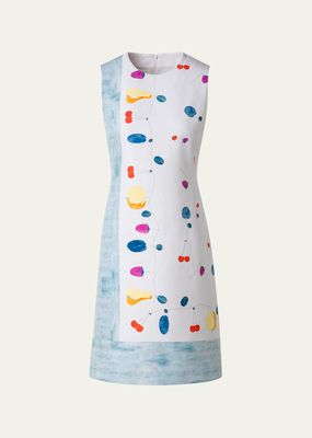 Fruit-Print Sleeveless A-Line Mini Dress