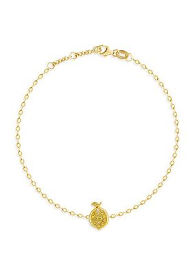Frutti Limone 18K Gold, Diamond & Sapphire Chain Bracelet