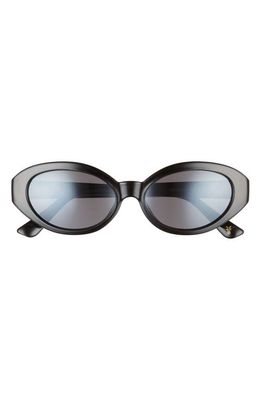 Frye 53mm Oval Sunglasses in Black