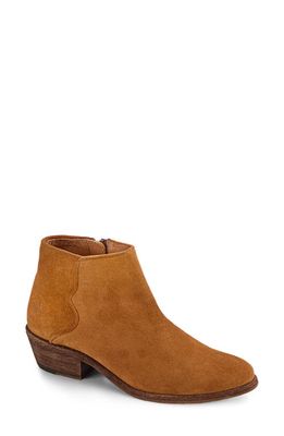 Frye Carson Piping Bootie in Bronze - Suede Leather
