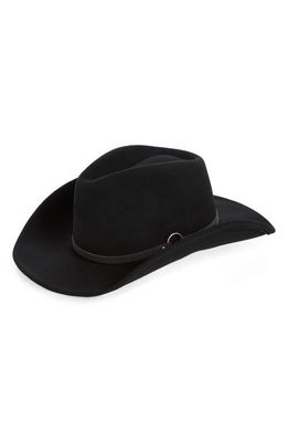 Frye Felted Wool Cowboy Hat in Black
