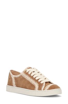 Frye Ivy Crochet Low Top Sneaker in Almond