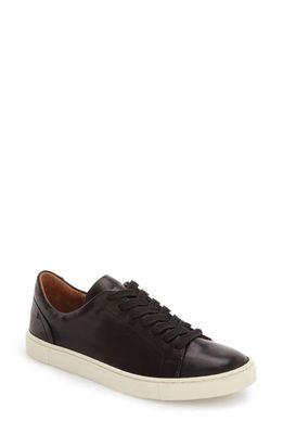 Frye Ivy Low Top Sneaker in Black Leather