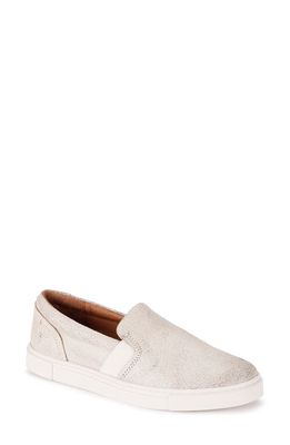 Frye Ivy Slip-On Sneaker in Cream - Rustic Suede