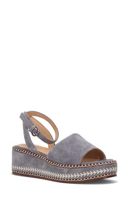 Frye Joy Platform Wedge Sandal in Blue Ash 