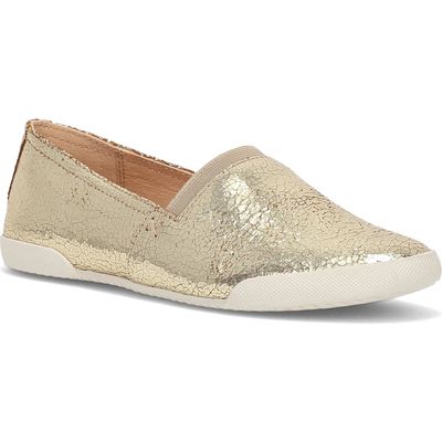 Frye Melanie Slip-On Flat in Gold Mirror 