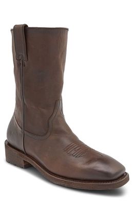 Frye Nash Roper Boot in Chocolate Renice Leather