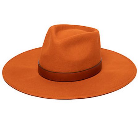FRYE Women's Wool Felt Stiff Brim Rancher Hat