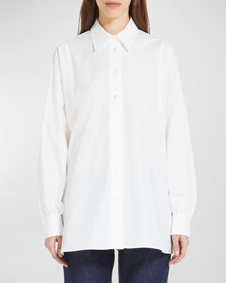 Fufy Oversized Button-Down Cotton Shirt