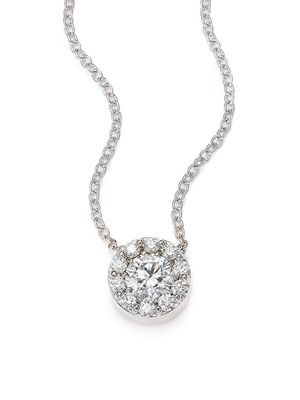 Fulfillment Diamond & 18K White Gold Pendant Necklace - White Gold - White Gold