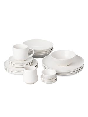 Full Dinnerware Set - Speckled White