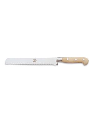 Full-Tang Forged Stainless Steel Bread Knife - White - White