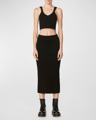 Fully-Fashioned Ribbed Crop Top