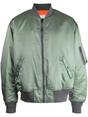 Fumito Ganryu 2 Way MA-1 long-sleeve bomber jacket - Green