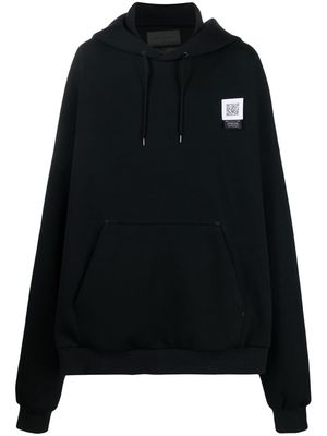 Fumito Ganryu 2Way pullover hoodie - Black