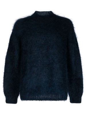 Fumito Ganryu brushed-knit jumper - Blue
