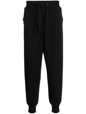 Fumito Ganryu drawstring-waist cotton-blend track pants - Black