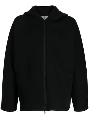 Fumito Ganryu hooded zip-up jacket - Black