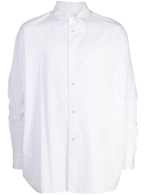 Fumito Ganryu long-sleeve cotton shirt - White