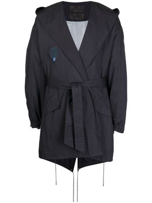 Fumito Ganryu M-51 hooded coat - Black