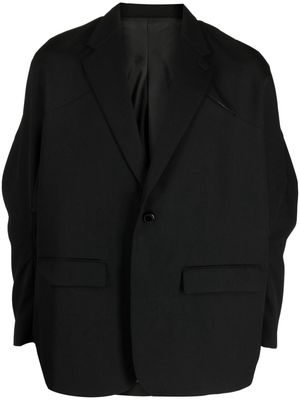 Fumito Ganryu oversized single-breasted blazer - Black