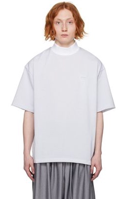 Fumito Ganryu White Mock Neck T-Shirt