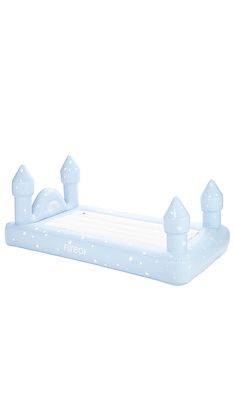 FUNBOY Castle Sleepover Air Mattress in Baby Blue.
