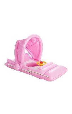 FUNBOY FUNBABY Pink Convertible Pool Float in Pink.