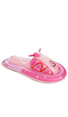 FUNBOY x Barbie The Movie Snowmobile Snow Sled in Pink.