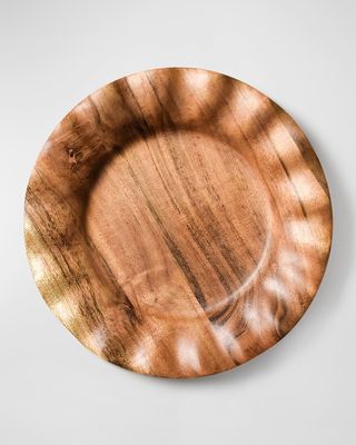Fundamental Wood Ruffle Salad Plate