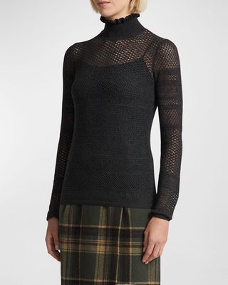 Funnel Neck Knit Sweater