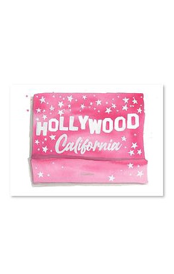Furbish Studio 5x7 Hollywood Print in Pink.White.