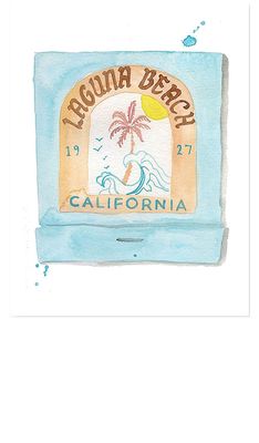 Furbish Studio 5x7 Laguna Beach Print in Blue.