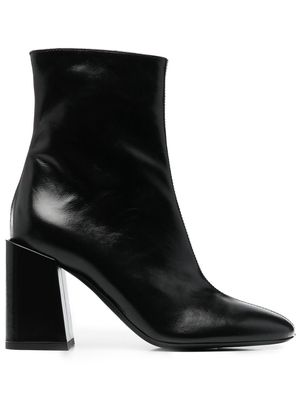 Furla 85mm block-heel leather ankle boots - Black