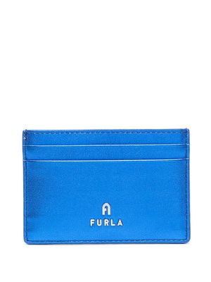 Furla Camelia logo-plaque cardholder - Blue