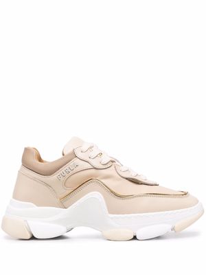 Furla chunky lace-up sneakers - Neutrals