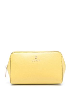 Furla Continental leather make up bag - Yellow
