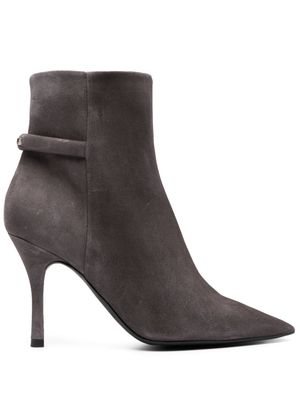 Furla Core 90mm leather boots - Grey
