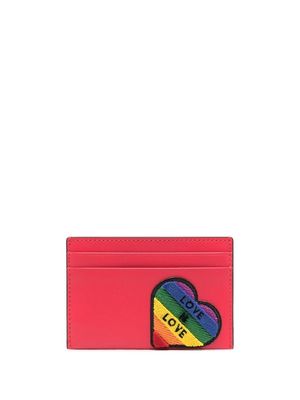 Furla embroidered-slogan leather wallet