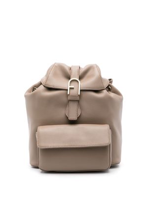 Furla Furla Flow leather backpack - Neutrals